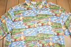 Vintage 1990s Reyn Spooner Egyptian Cotton All Over Print Golf Shirt