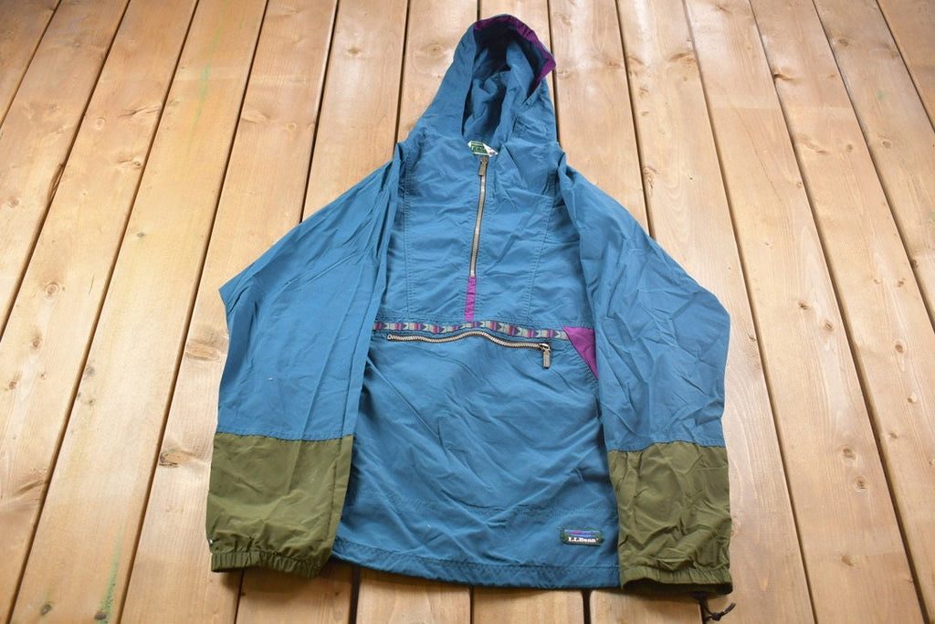 Vintage 1980s LL Bean Quarter Zip Windbreaker