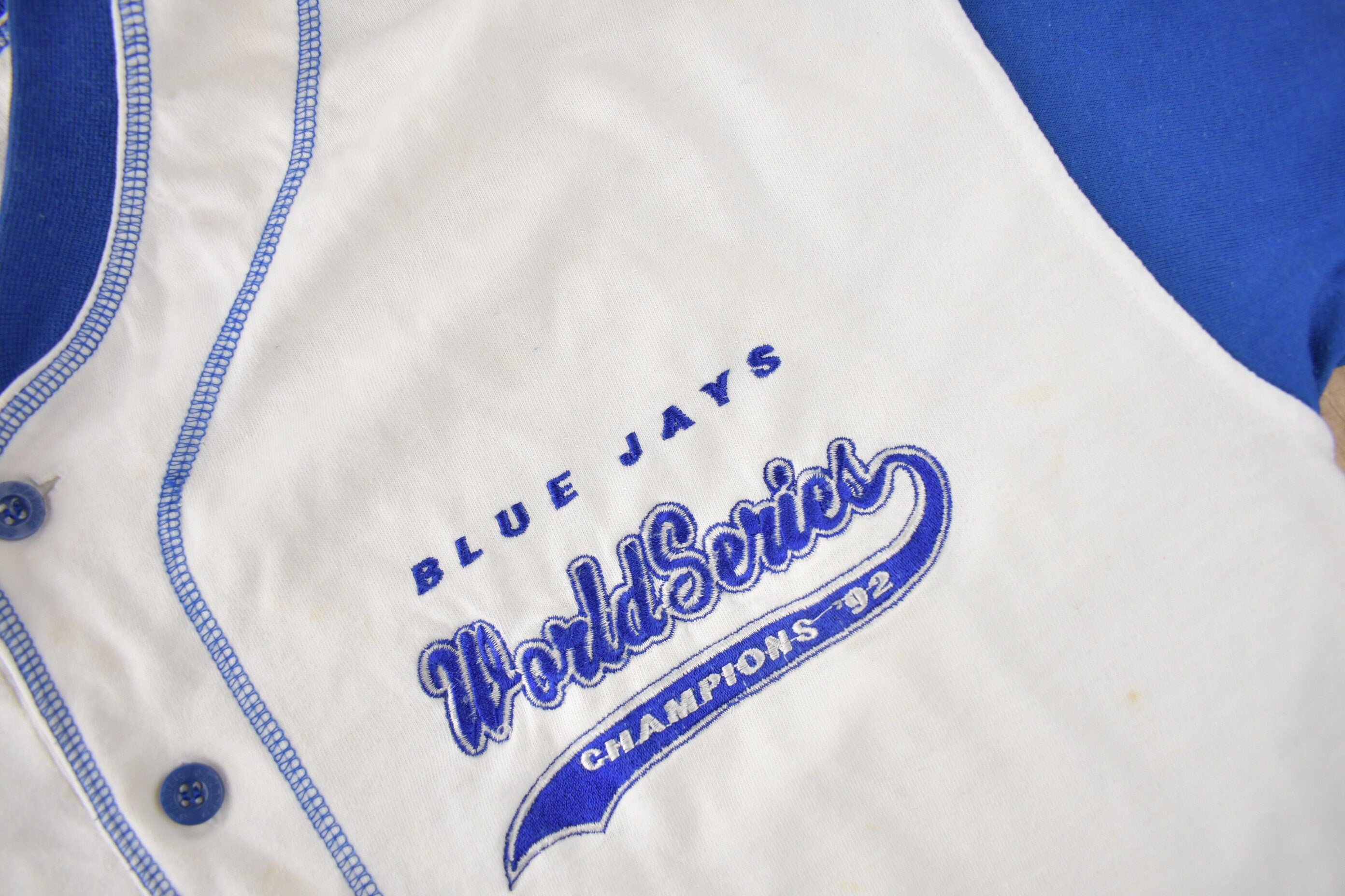 Vintage 1992 Toronto Blue Jays MLB World Series Champions Starter Jersey Size M