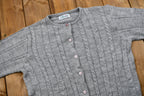 Vintage 1990s Cable Knit Button Up Cardigan Sweater