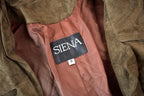 Vintage 1990s Siena Brown Suede Fringe Jacket