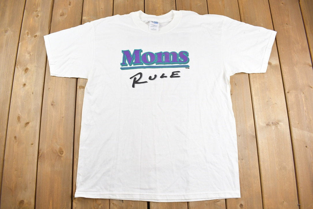 Vintage 1990s Moms Rule Graphic T Shirt