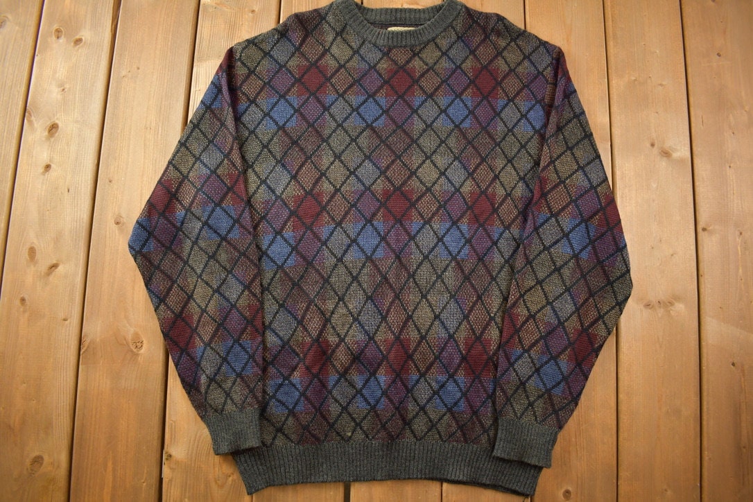 Vintage 1990s Natural Issue Knit Crewneck Sweater