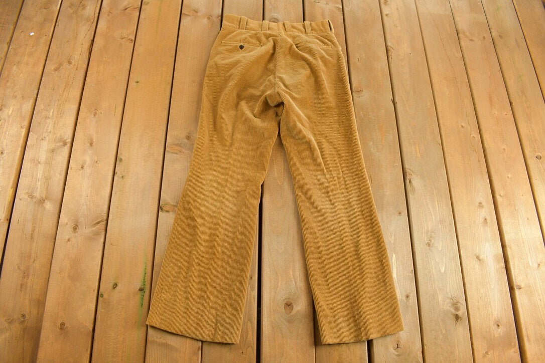 Vintage 1980s Women's Brown Corduroy Pants Size 30 x 29