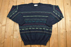 Vintage 1990s Great Canadian Knitted Crewneck Sweater