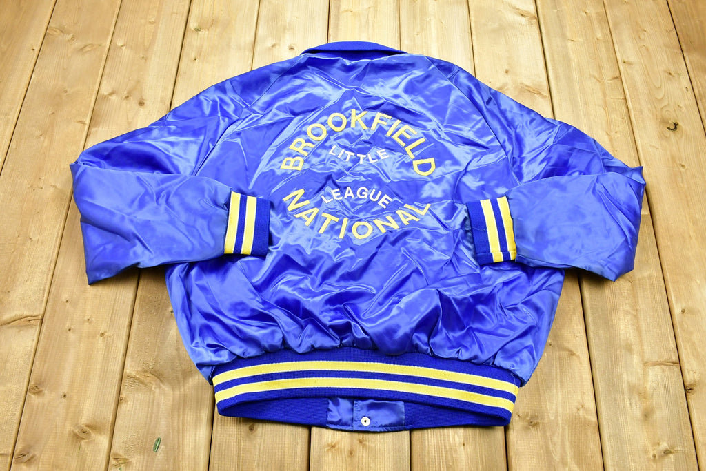 Vintage 1980s Brookfield National Little League Satin Jacket Jacket