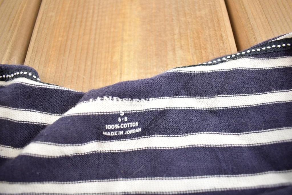 Vintage 1990s Womens Lands End Stripes Sweatshirt