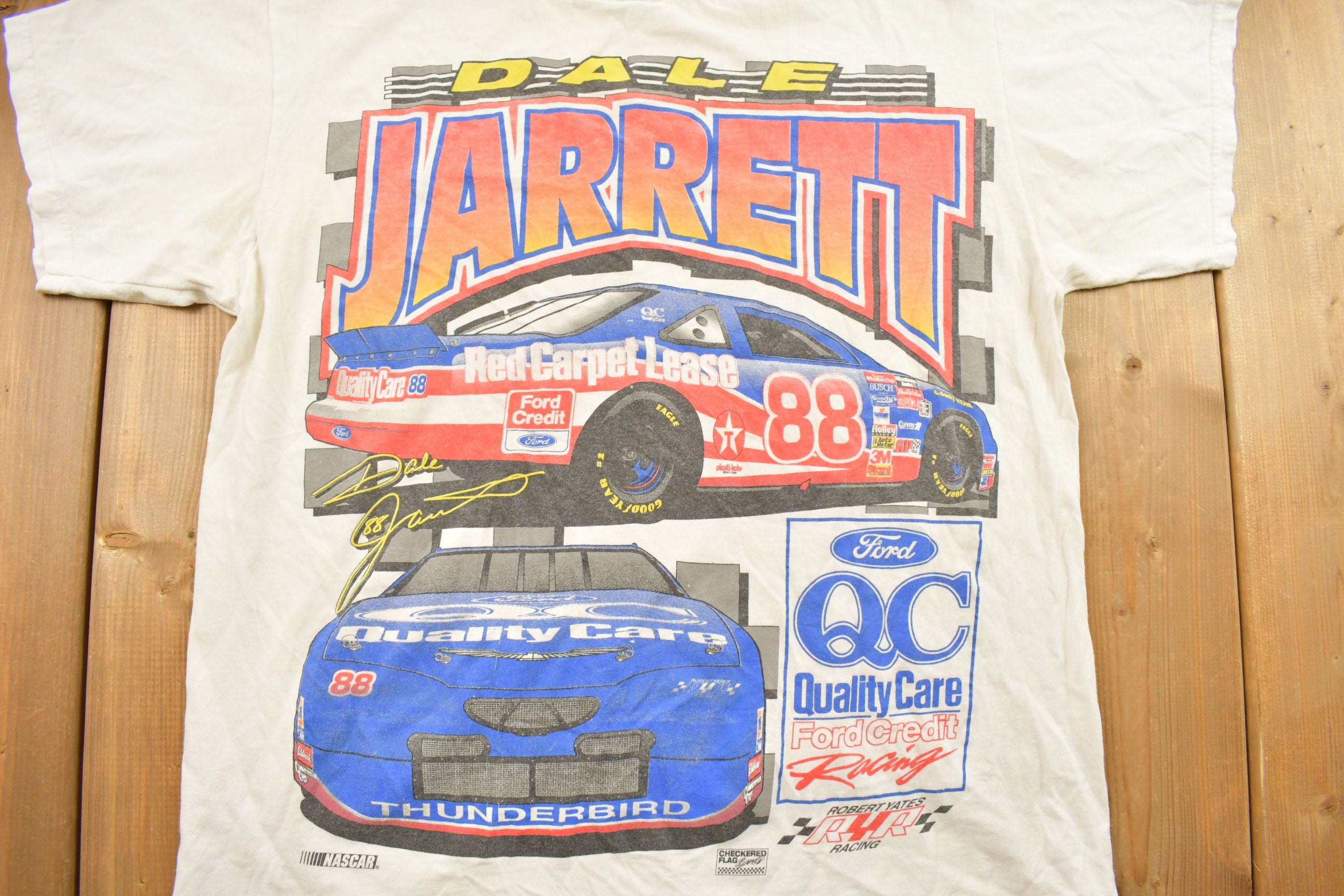 Vintage 1990s Dale Jarrett NASCAR Racing T-Shirt