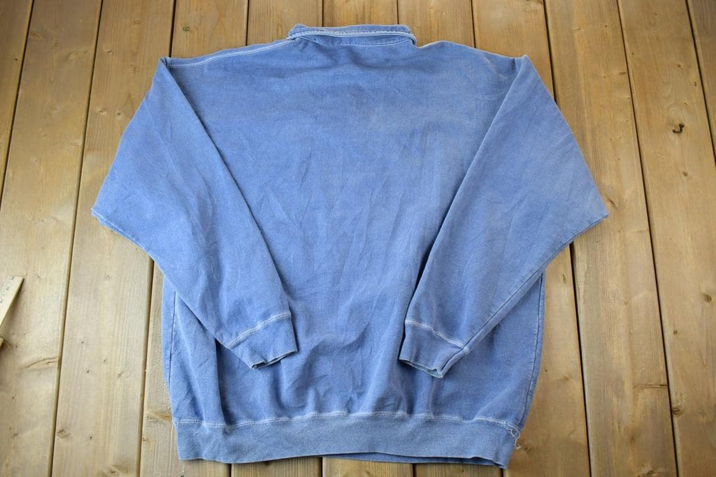 Vintage 1990s Lazer Quest Quarter Zip Mock Neck Sweatshirt