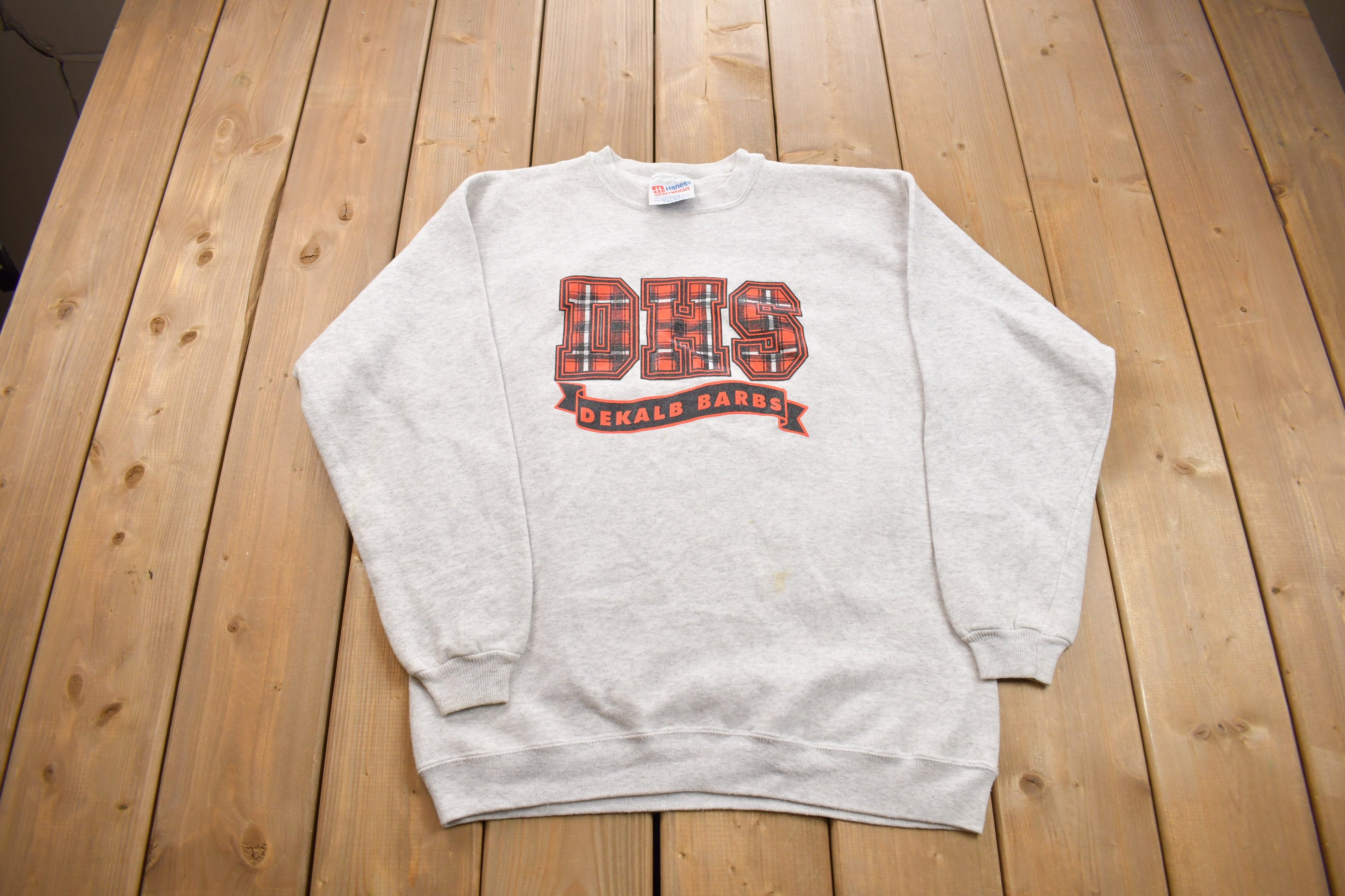 Vintage 1990s DHS Dekalb Barbs Crewneck Sweatshirt