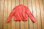 Vintage 1970s Marco Morani Red Leather Jacket