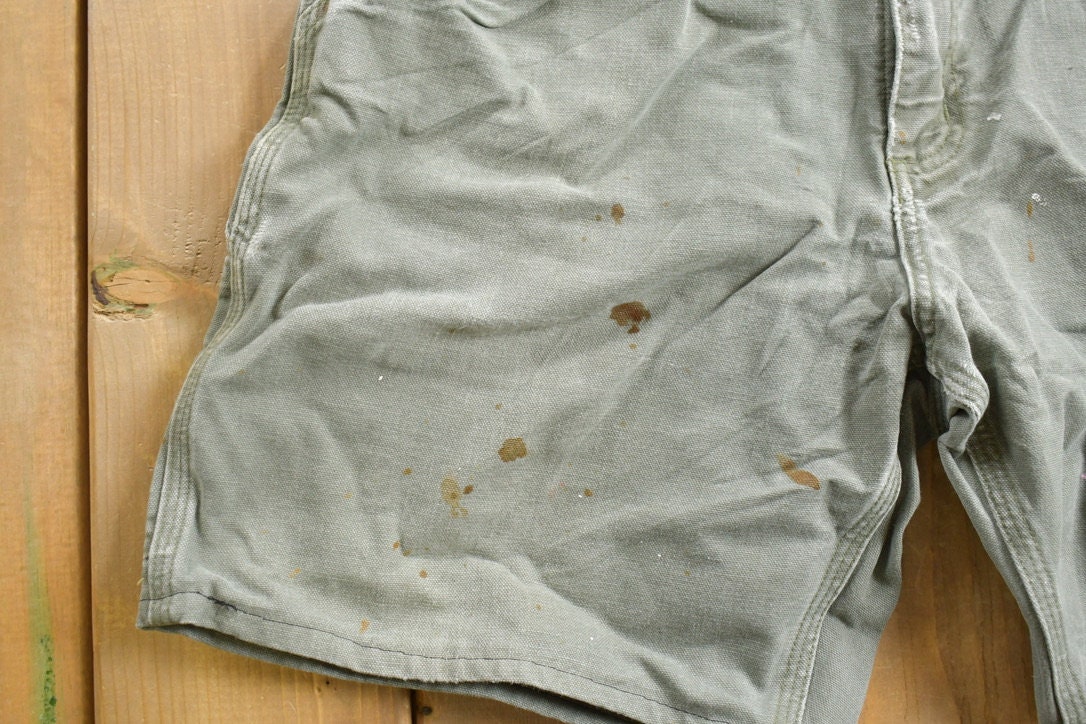 Vintage 1990s Carhartt Olive Shorts Size 34