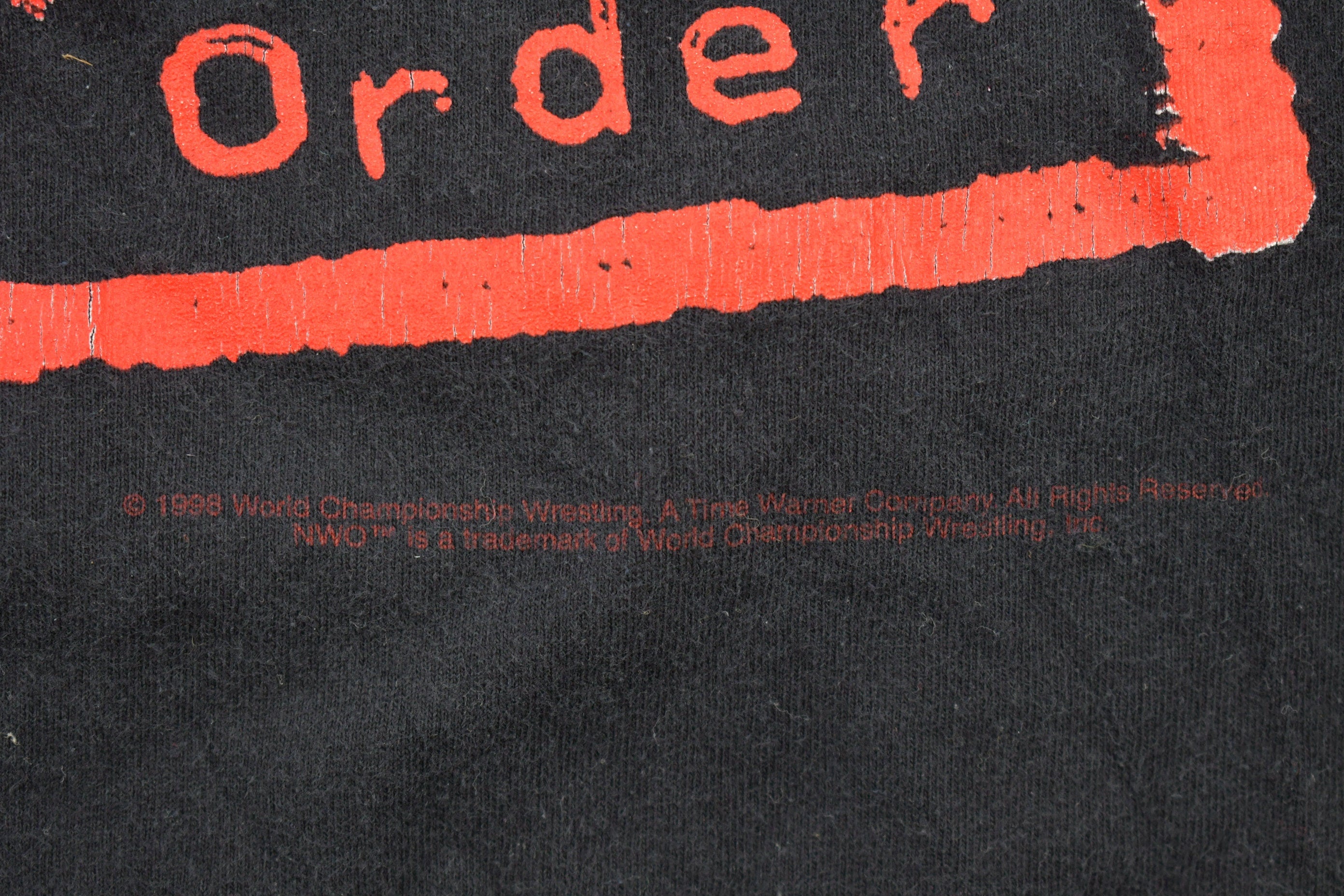 Vintage 1998 NWO New World Order WCW Wrestling T-Shirt Streetwear Fashion