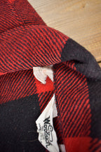 Vintage 1980s Woolrich Wool Buffalo Plaid Button Up Shacket