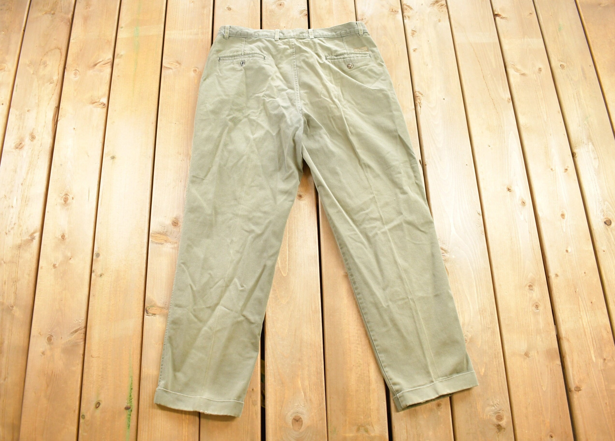 Vintage 1990s Haggar Clothing Green Pants