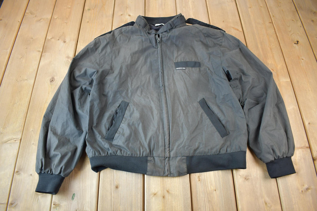 Vintage 1990s Members Only Black Windbreaker Jacket