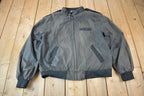 Vintage 1990s Members Only Black Windbreaker Jacket
