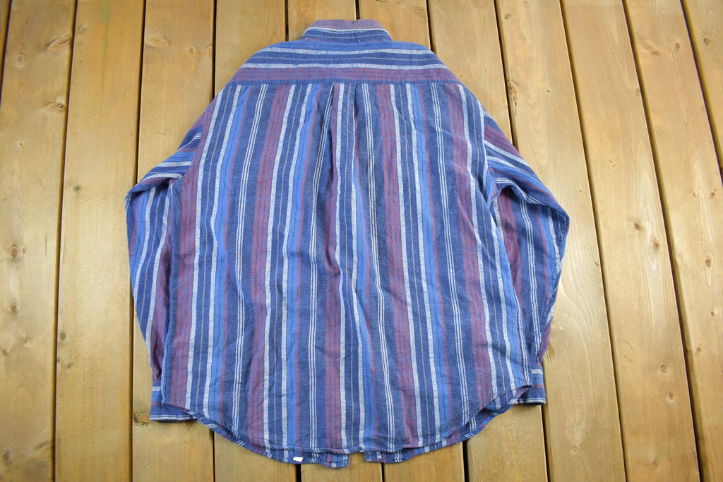 Vintage 1990s Greatland Apparel Button Up Plaid Shirt Men's Large