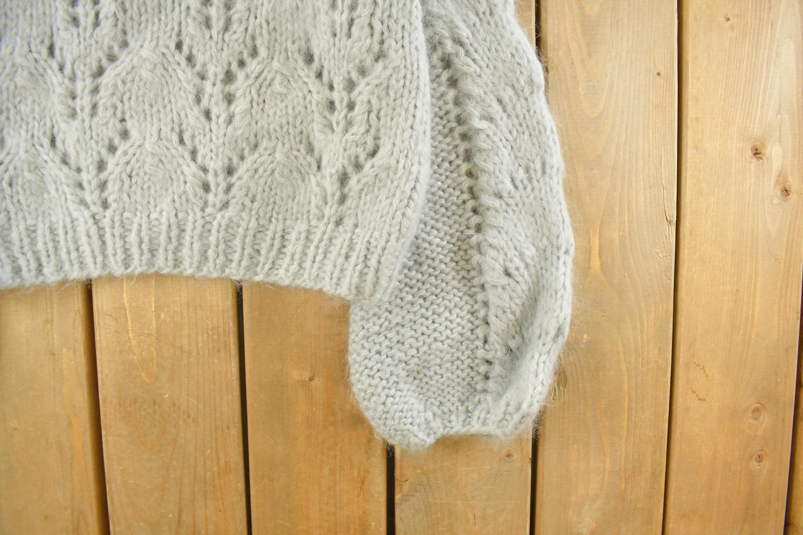 Vintage 2000s Ganni Wool Mohair Knit Mockneck Sweater Women's Large