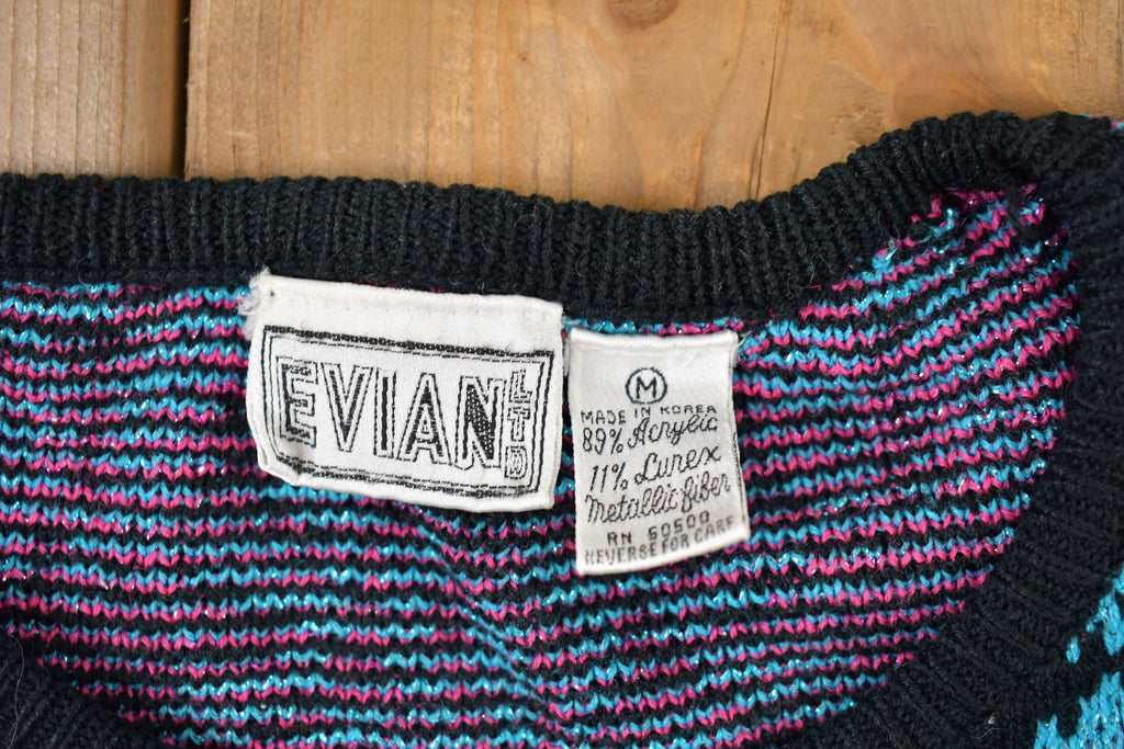 Vintage 1990s Evian LTD Abstract Knitted Sweater