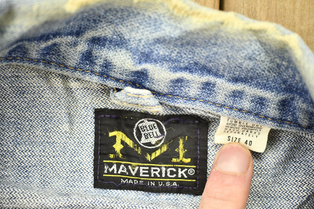 Vintage 1960s Maverick Blue Bell Denim Jean Jacket