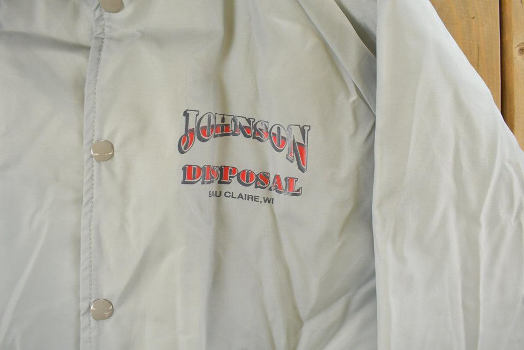 Vintage 1990s Johnson Disposal Snap On Bomber Jacket Men's Medium
