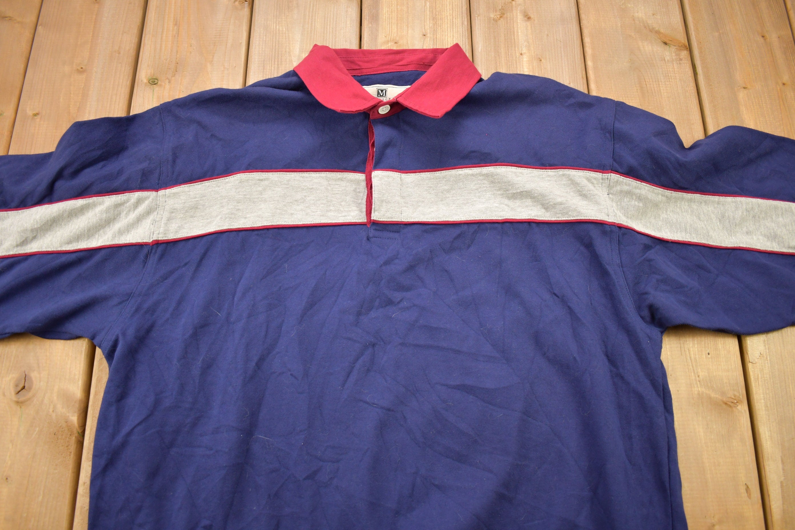 Vintage 1990s Maurice's Blank Color Block Colored Sweatshirt