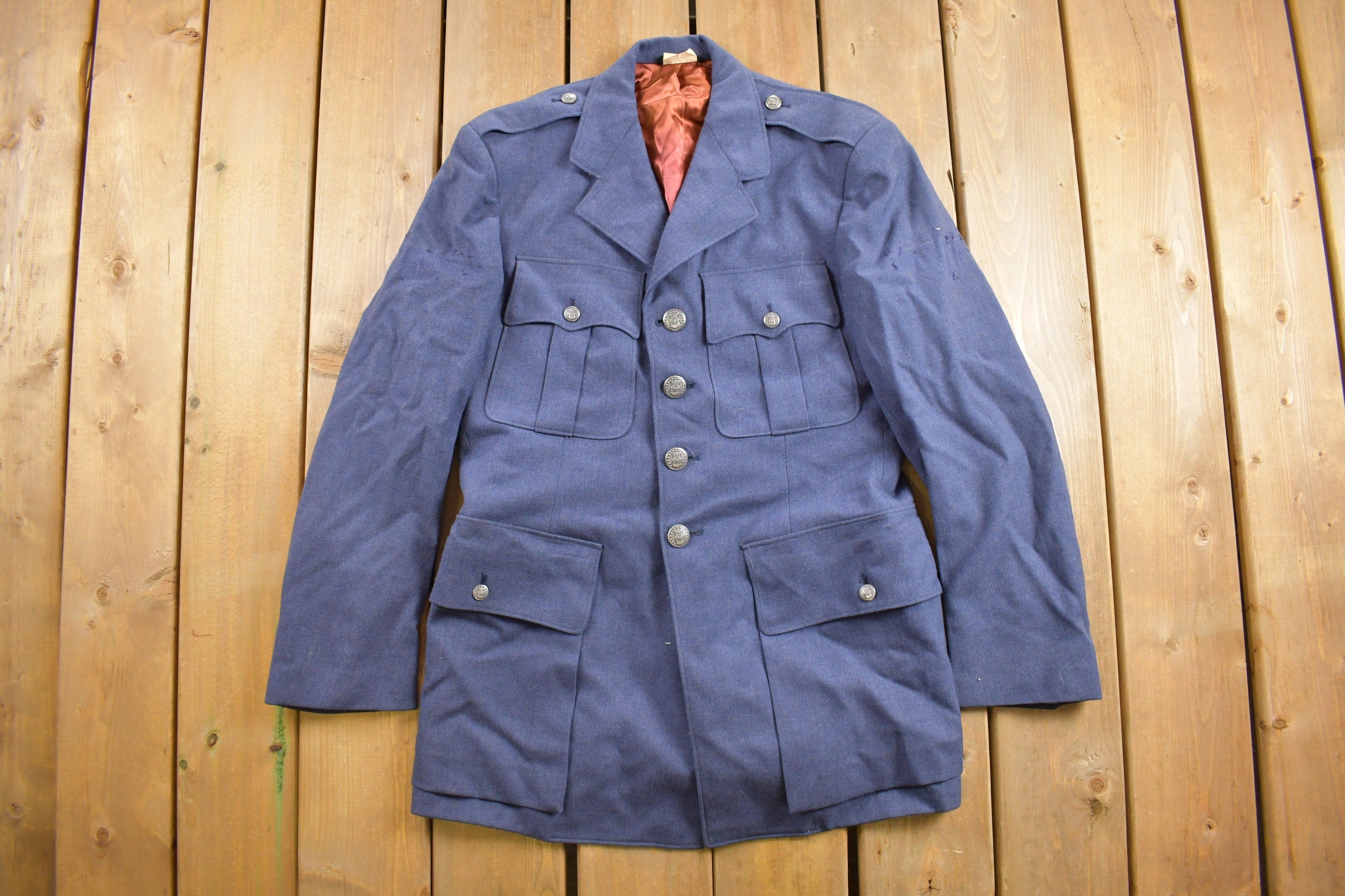 Vintage 1940s WW2 Air Force Button Up Jacket