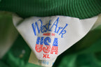 Vintage 1980s West Ark Satin Bomber Jacket