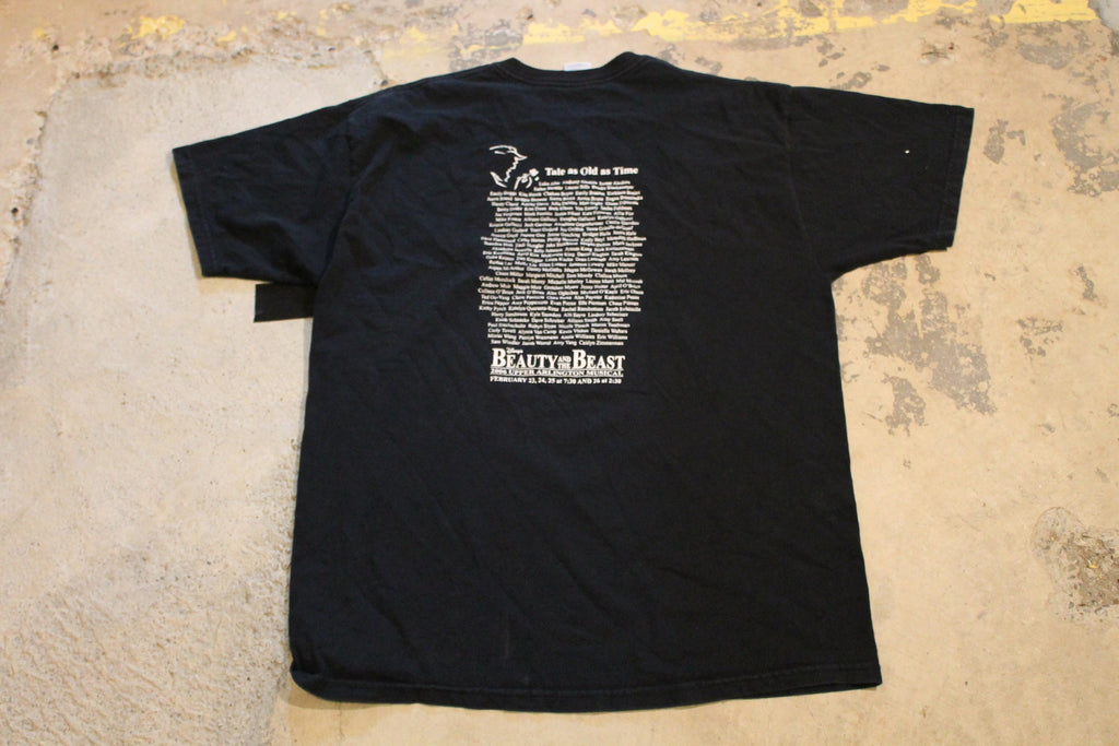 Vintage 1990s Beauty And The Beast Musical Promo T Shirt