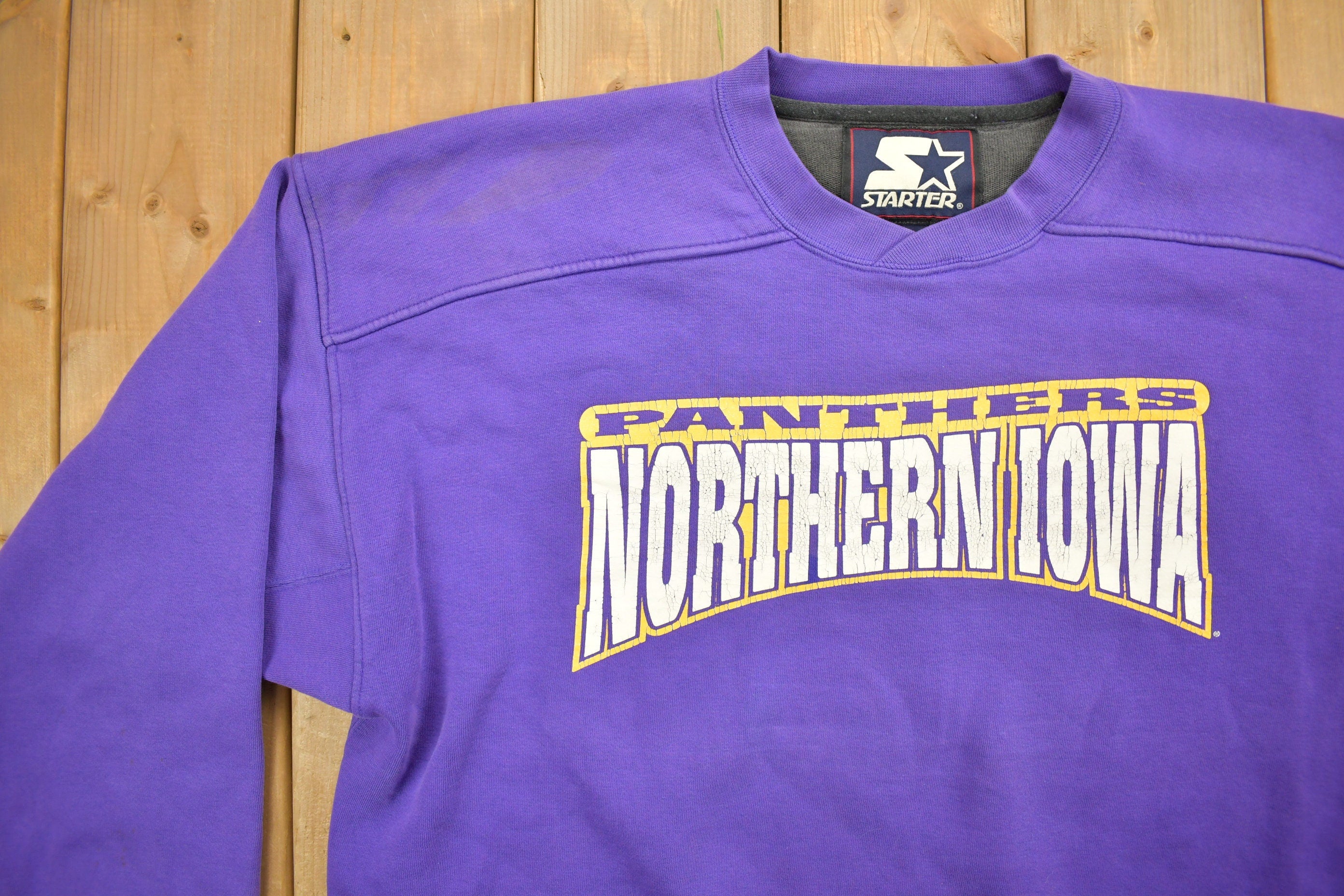 Vintage 1990s Northern Iowa Starter Crewneck Sweatshirt