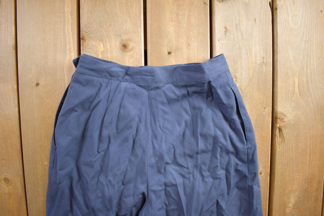 Vintage 1980s Paula Saker Blue Trousers Size 26x30/ 1980s Pants / Streetwear Fashion / Bottoms / Joggers / True Vintage / Warm Winterwear