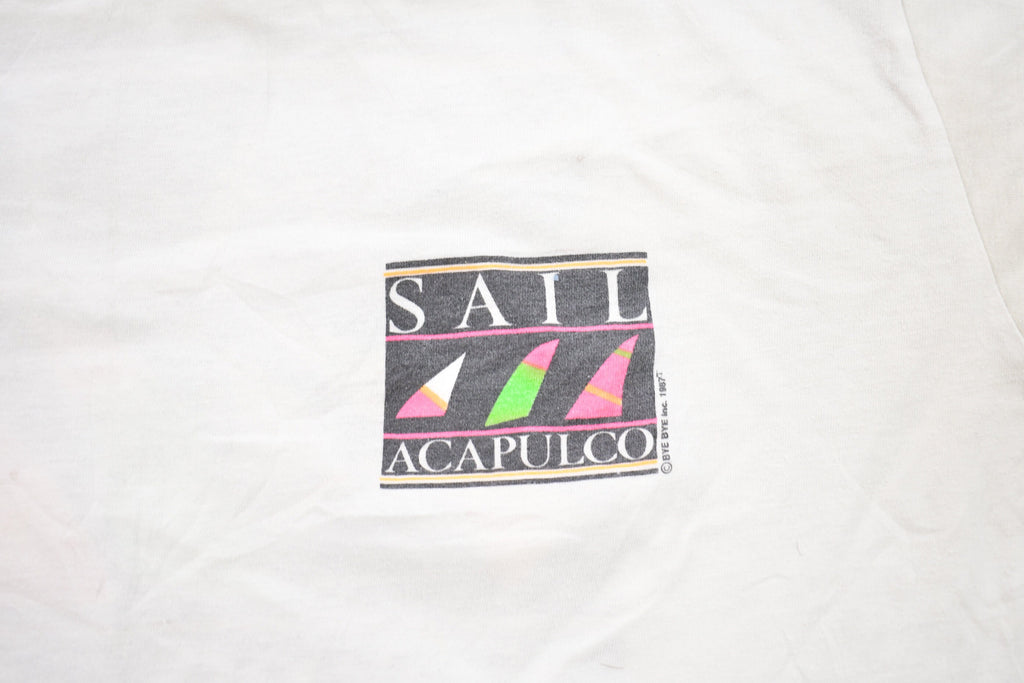Vintage 1987 Sail Acapulco Graphic T-Shirt