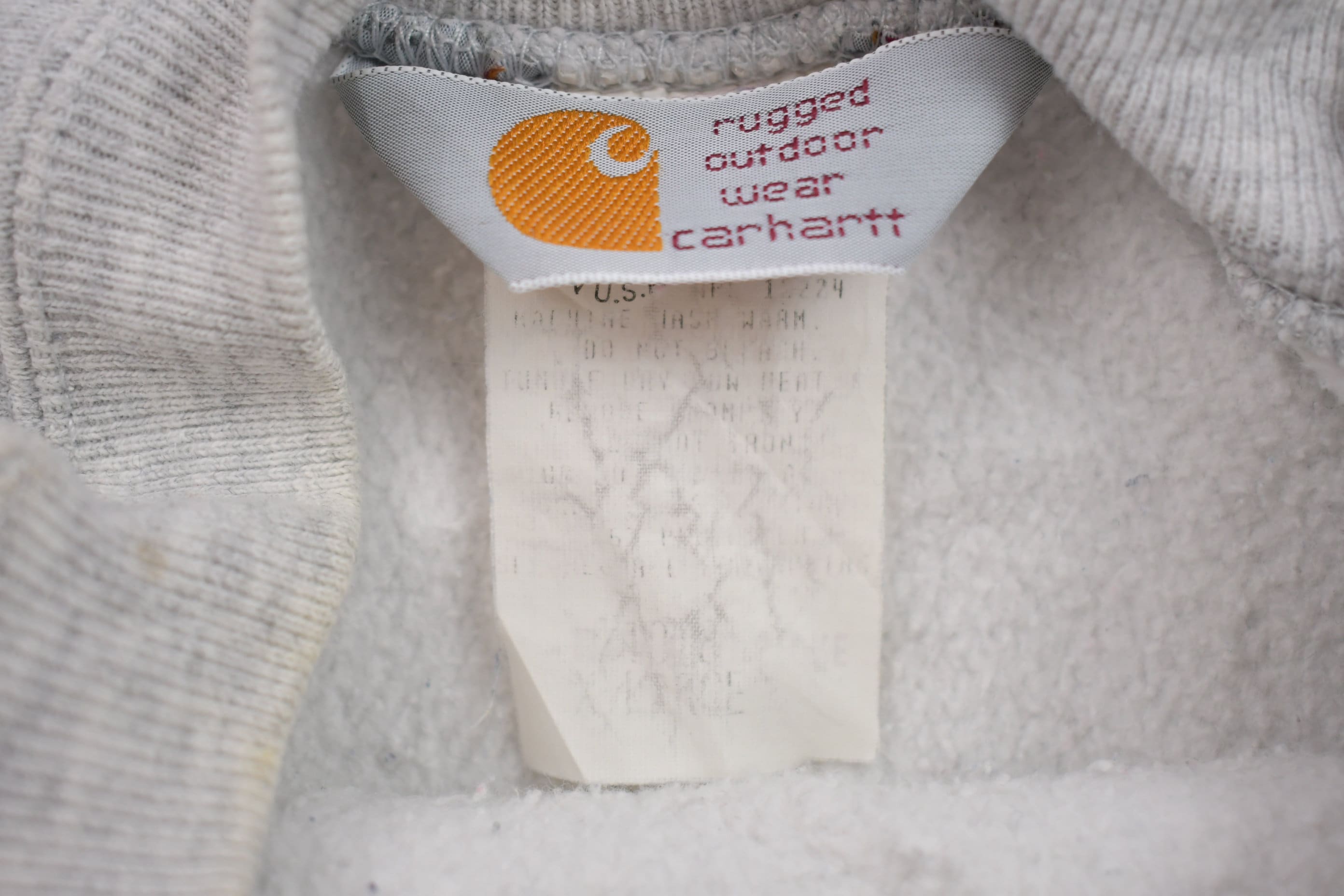 Vintage 1990s Carhartt Heather Grey Sweater
