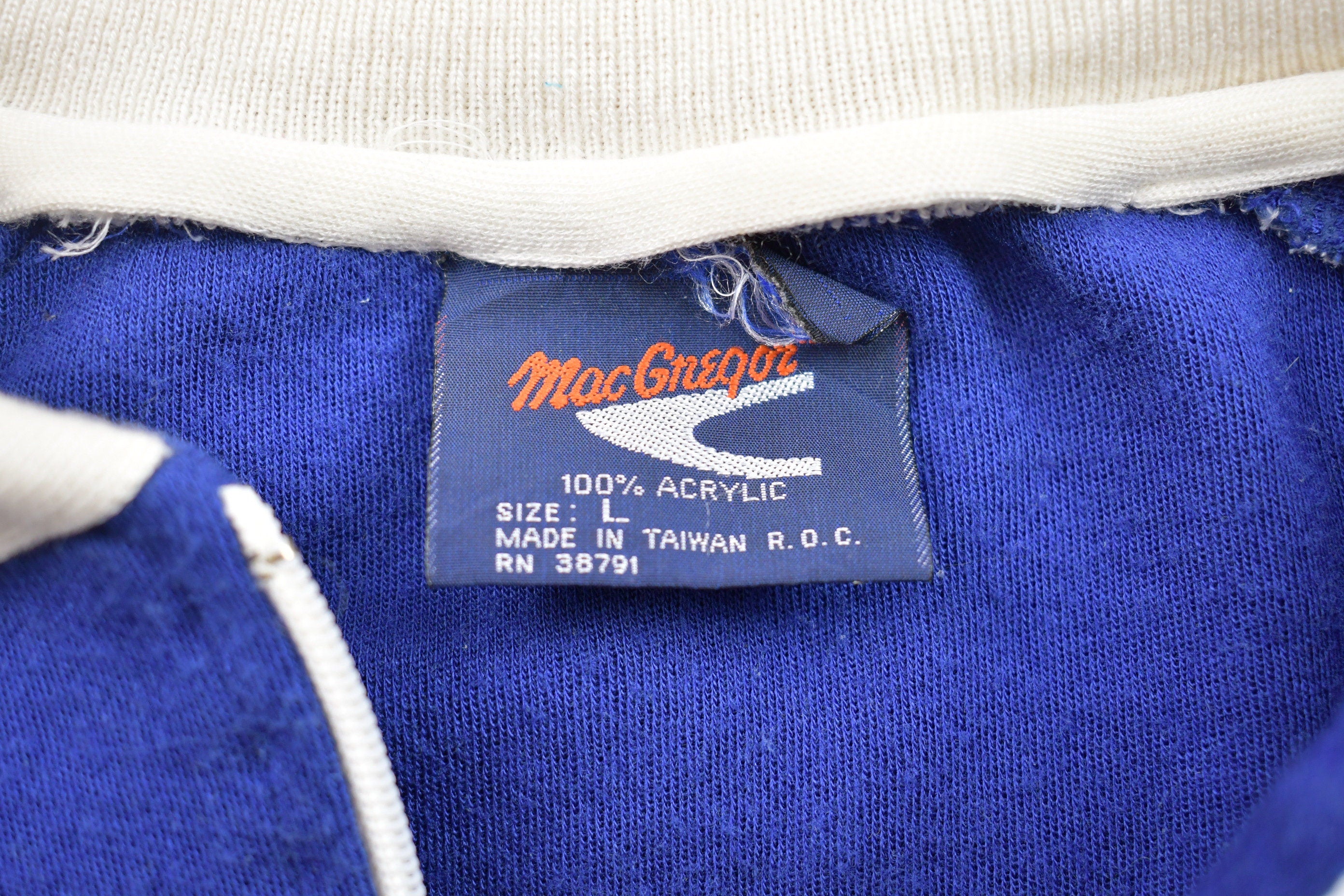 Vintage Macgregor Zip Up Knitted Sweater