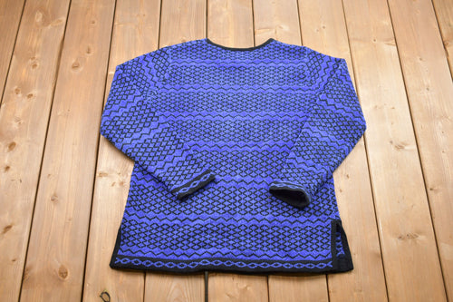 Vintage Amanda Smith Knitted Sweater / Vintage 90s Crewneck / Pattern Sweater / Outdoor / American Vintage / Pullover Sweatshirt