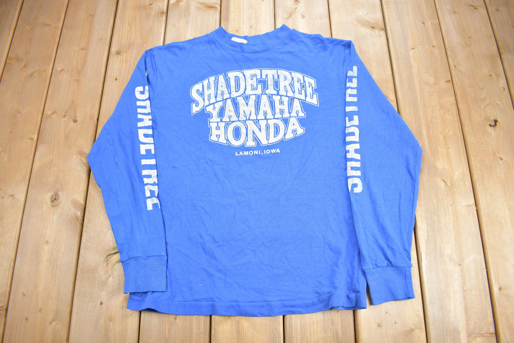 Vintage 1990s Shadetree Yamaha Honda Lamoni Iowa Graphic T Shirt