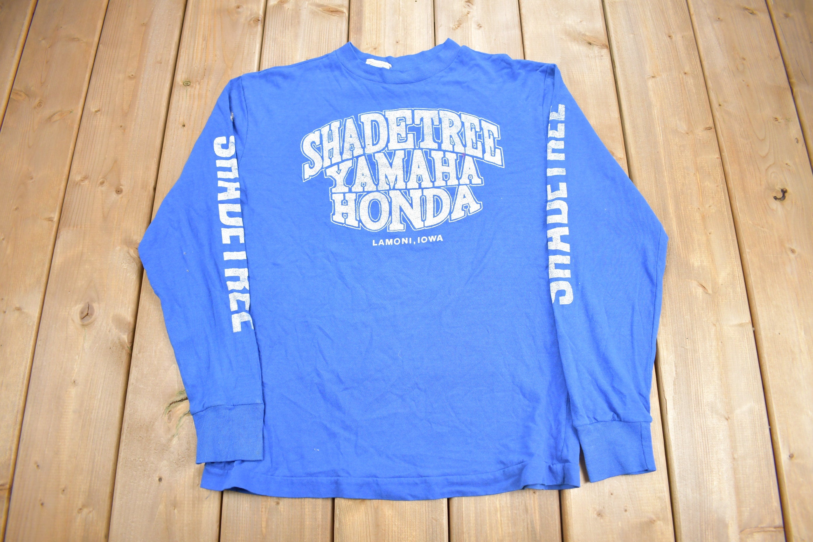 Vintage 1990s Shadetree Yamaha Honda Lamoni Iowa Graphic T Shirt