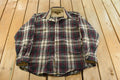 Vintage 1980s Eddie Bauer Wool Flannel Button Up Shirt Men's XL /