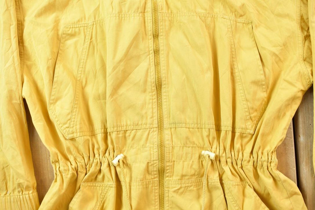 Vintage 1980s American Eagle Blank Yellow Windbreaker Jacket
