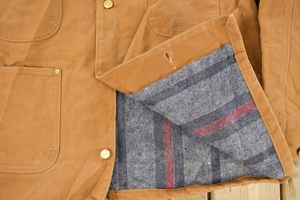Vintage 1980s Carhartt Chore Barn Coat Jacket Men's Large