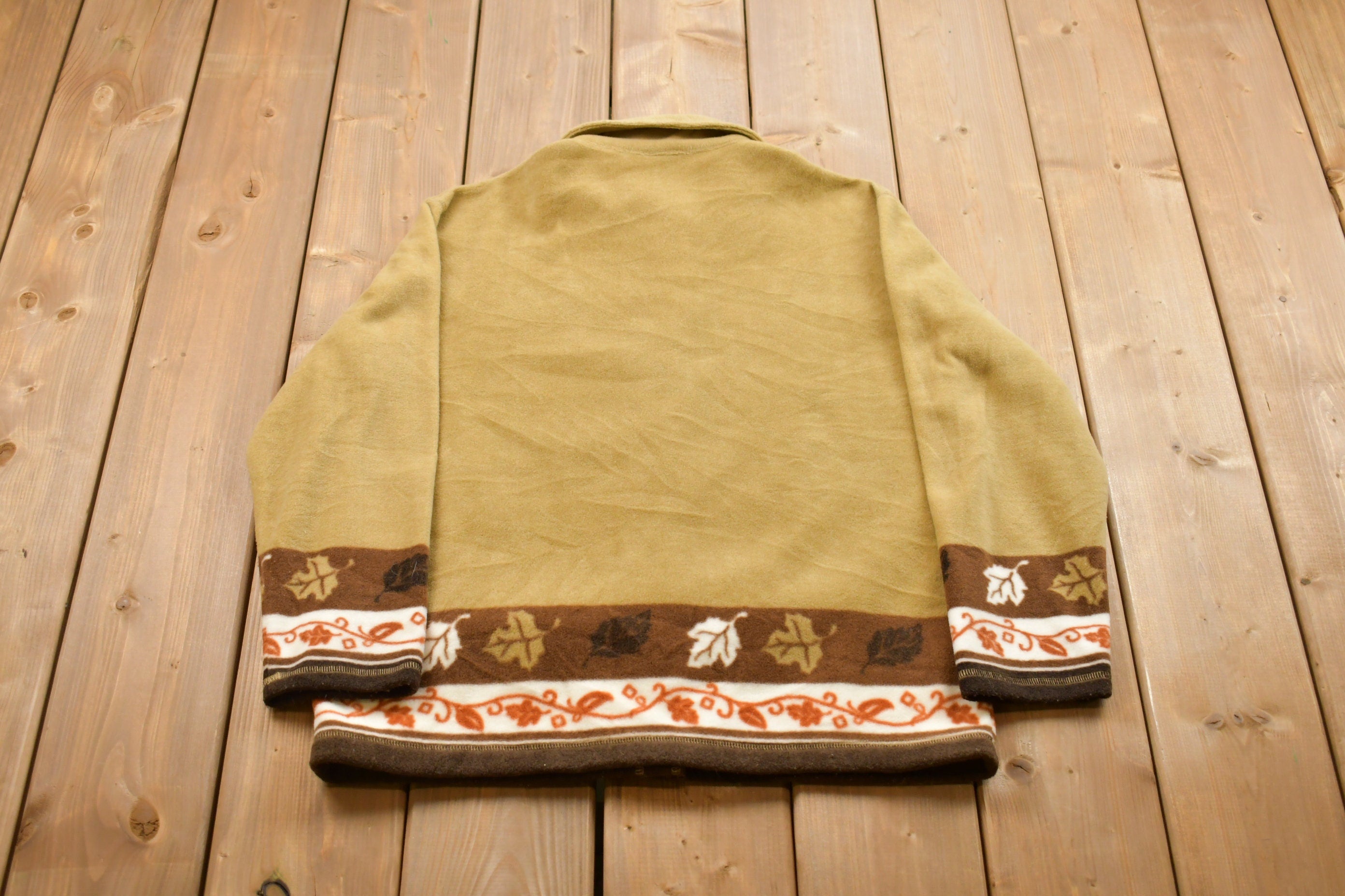 Vintage 1990s Fleece Button Up Sweater