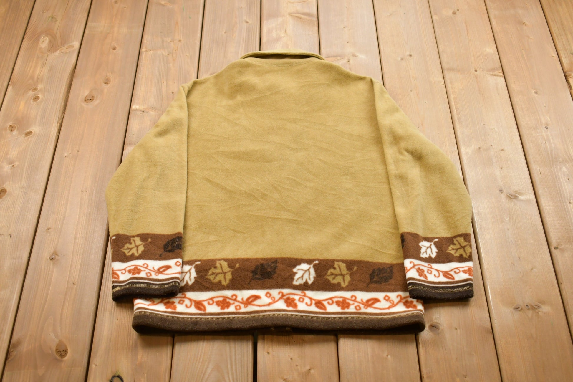 Vintage 1990s Fleece Button Up Sweater / 90s Fleece Button Up / Streetwear / Casual / Athleisure / Hiking