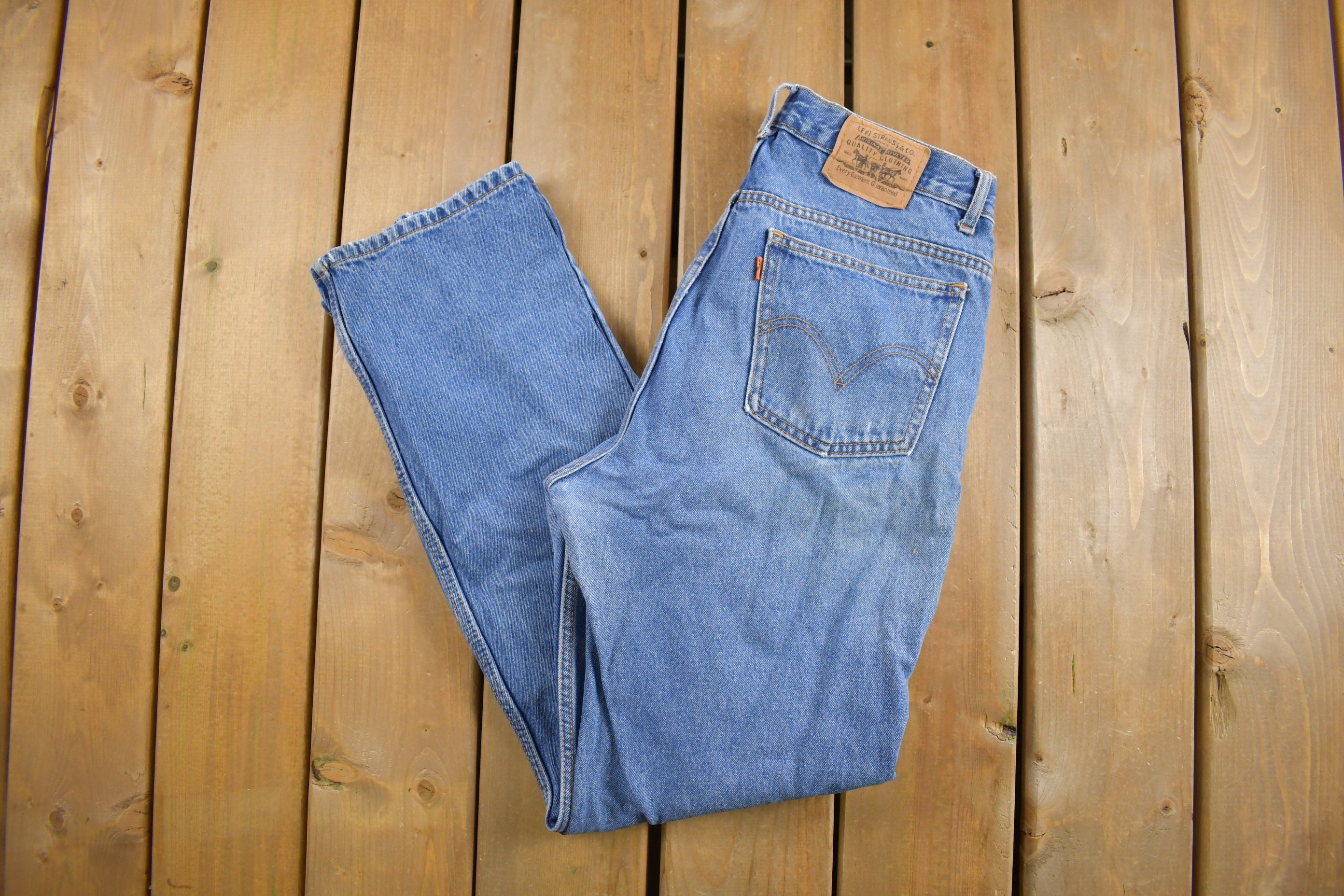 Vintage 1980's Levi's Orange Tab Jeans Size 31 x 30.5