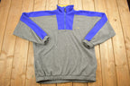 Vintage 1990s Pro Sport Quarter Zip Fleece Sweater