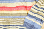 Vintage 1990s Tiara Knit International Striped Turtleneck Sweater Women's M  90s Knitted Sweatshirt  Vintage Preppy Knits