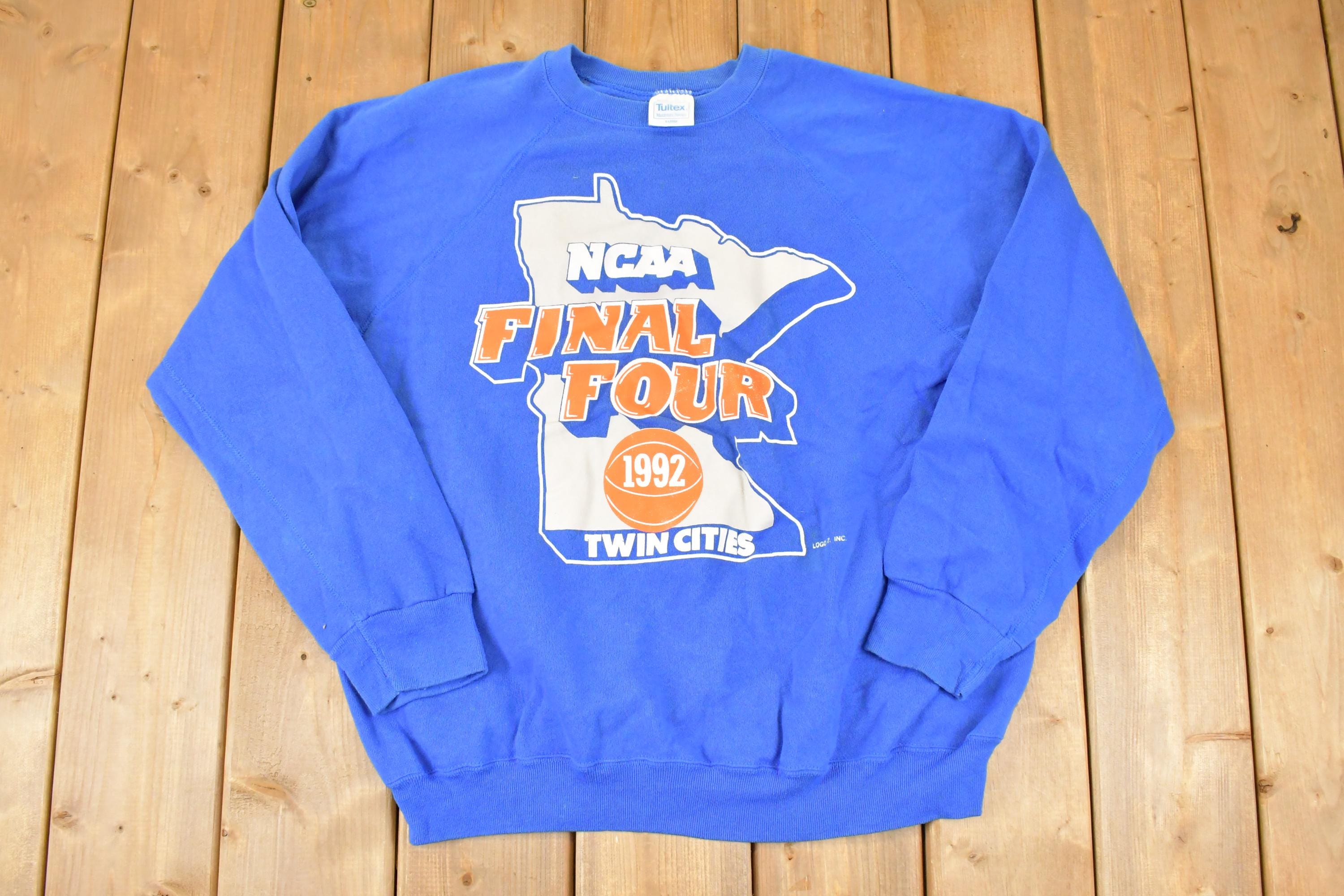 Vintage 1992 NCAA Final Four Basketball University Crewneck Sweater Mens L