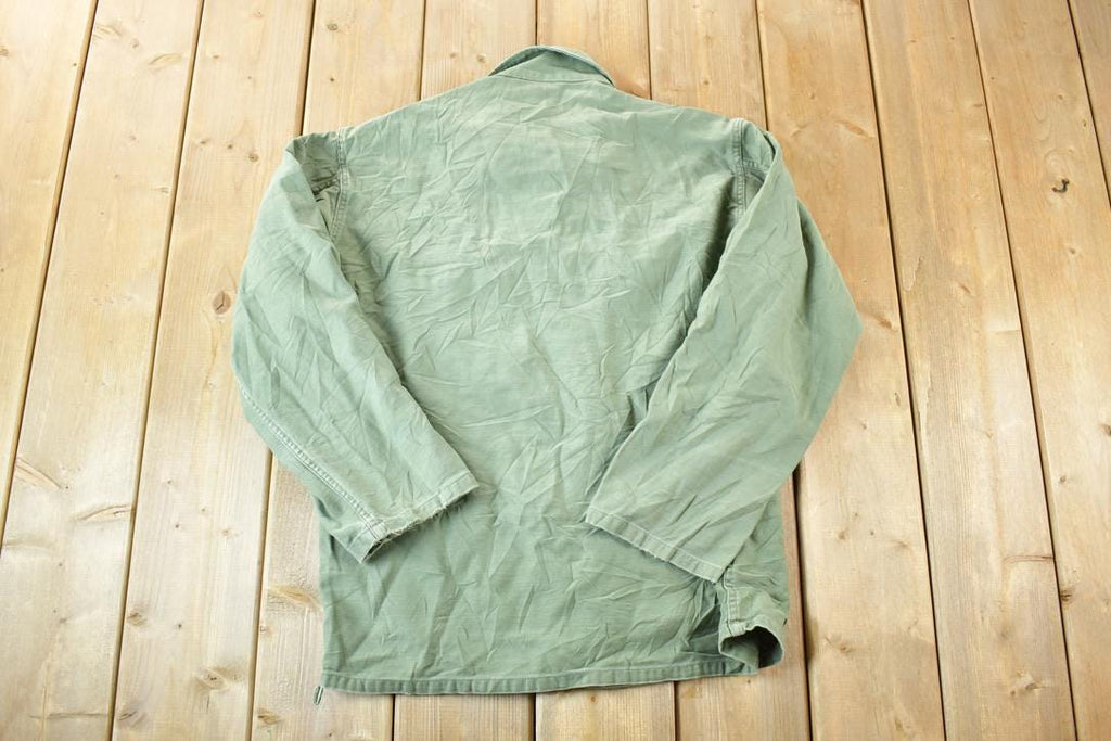 Vintage Military Button Up Shirt