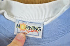 Vintage 1990s Morning Sun Winter Wonderland Double Collar Crewneck Sweatshirt Mens XL