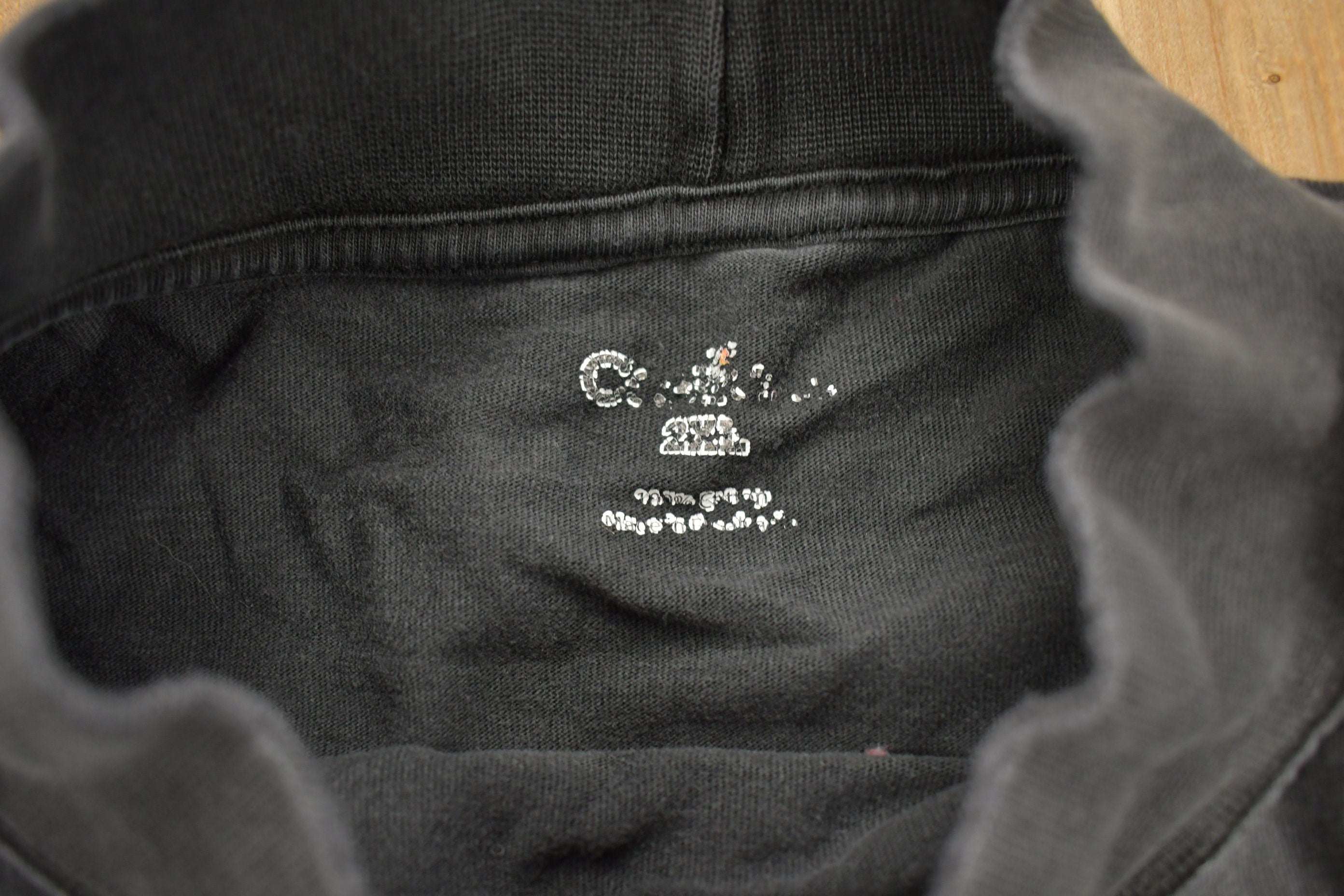 Vintage 1990s Carhartt Blank Black Long Sleeve Sweatshirt